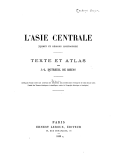 Jules Léon Rhins, Jules Léon Rhins, Jules Léon Rhins - L&#39;Asie centrale (Thibet et régions limitrophes)