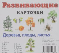 И. Меньшиков - Деревья, плоды, листья. Развивающие карточки (набор из 11 карточек)