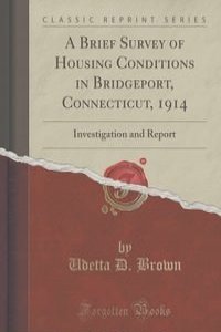 A Brief Survey of Housing Conditions in Bridgeport, Connecticut, 1914