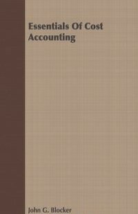 Essentials of Cost Accounting