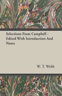 Selections From Campbell - Edited With Introduction And Notes