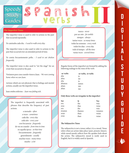 Speedy Publishing - Spanish Verbs Il (Speedy Study Guides)